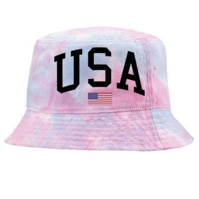 USA Flag Tie-Dyed Bucket Hat