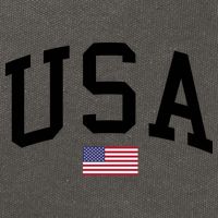 USA Flag Cotton Canvas Backpack