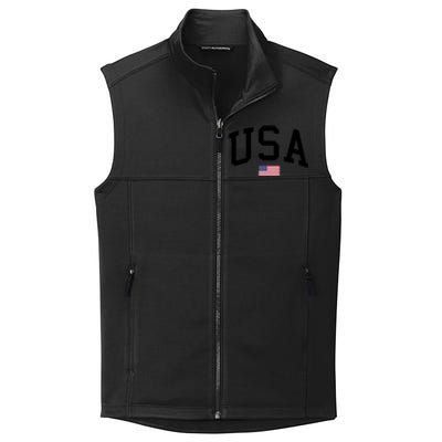 USA Flag Collective Smooth Fleece Vest