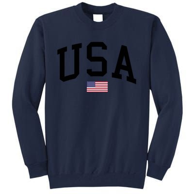 USA Flag Tall Sweatshirt