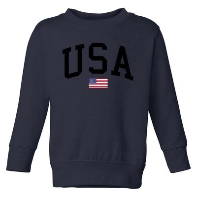 USA Flag Toddler Sweatshirt