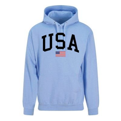 USA Flag Unisex Surf Hoodie