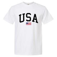 USA Flag Garment-Dyed Heavyweight T-Shirt