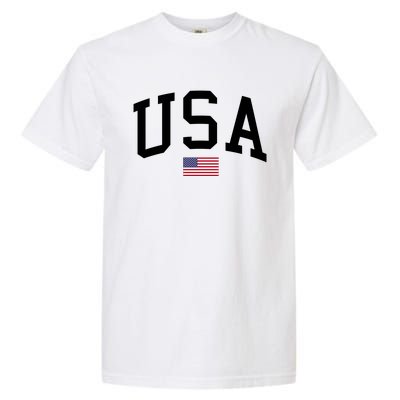 USA Flag Garment-Dyed Heavyweight T-Shirt