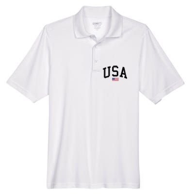 USA Flag Men's Origin Performance Pique Polo