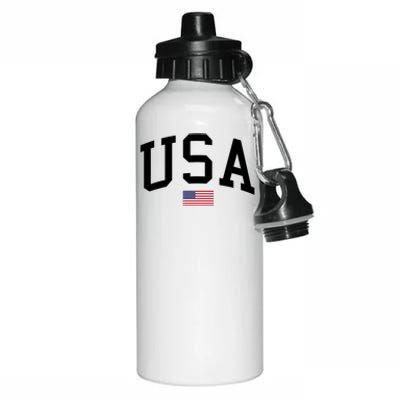 USA Flag Aluminum Water Bottle