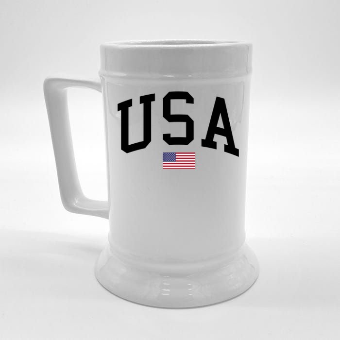 USA Flag Beer Stein