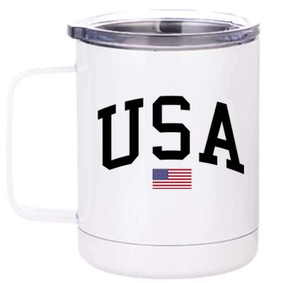 USA Flag 12 oz Stainless Steel Tumbler Cup