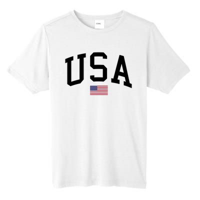 USA Flag Tall Fusion ChromaSoft Performance T-Shirt