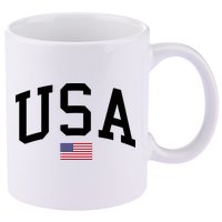 USA Flag 11oz C Handle Ceramic Mug
