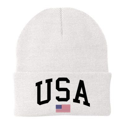 USA Flag Knit Cap Winter Beanie