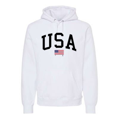 USA Flag Premium Hoodie