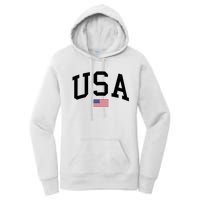 USA Flag Women's Pullover Hoodie