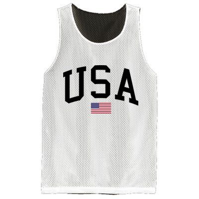 USA Flag Mesh Reversible Basketball Jersey Tank