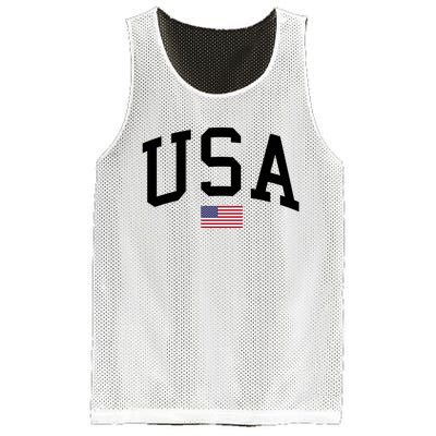 USA Flag Mesh Reversible Basketball Jersey Tank