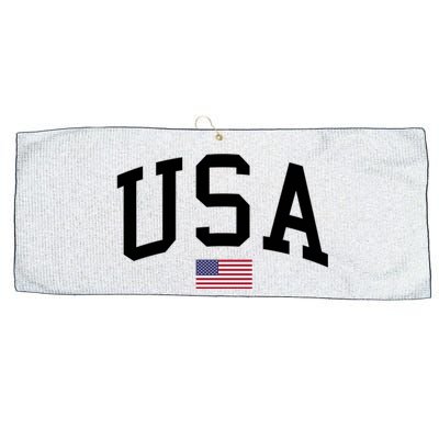 USA Flag Large Microfiber Waffle Golf Towel