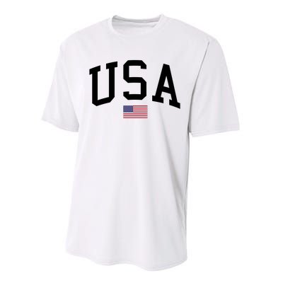 USA Flag Performance Sprint T-Shirt