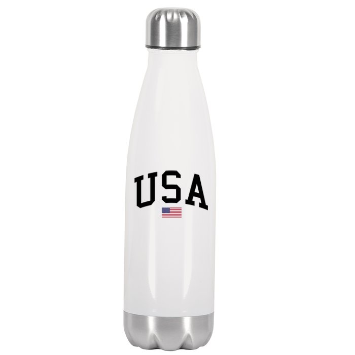 USA Flag Stainless Steel Insulated Water Bottle