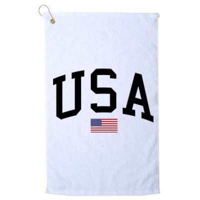 USA Flag Platinum Collection Golf Towel