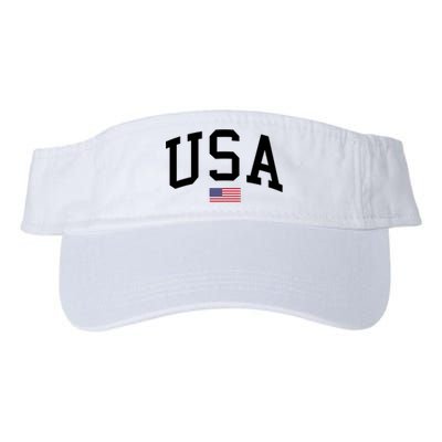 USA Flag Valucap Bio-Washed Visor