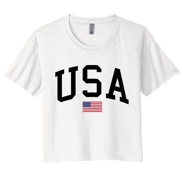 USA Flag Crop Top