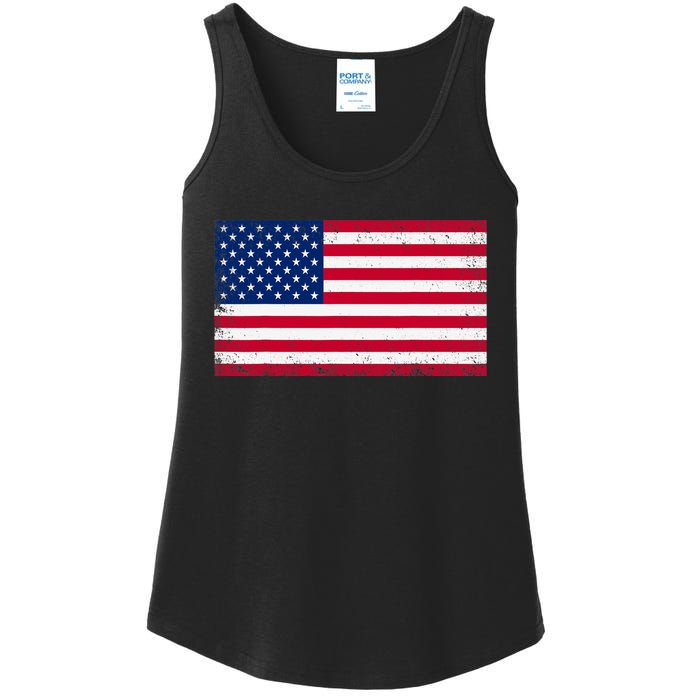 USA Flag Ladies Essential Tank