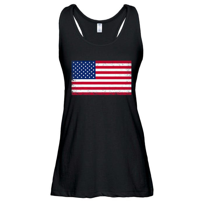 USA Flag Ladies Essential Flowy Tank