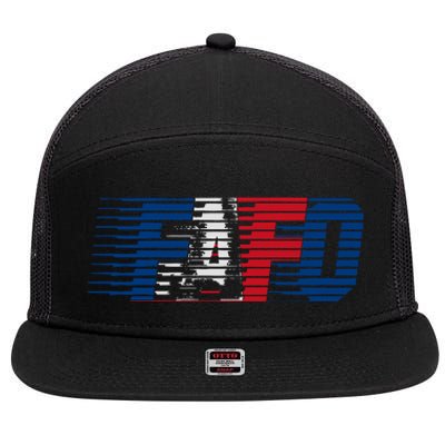 Usa Fafo 7 Panel Mesh Trucker Snapback Hat