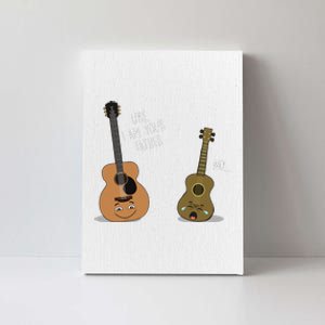 Uke Father Ukulele Guitar Player Daddy Musician Father´s Day Canvas