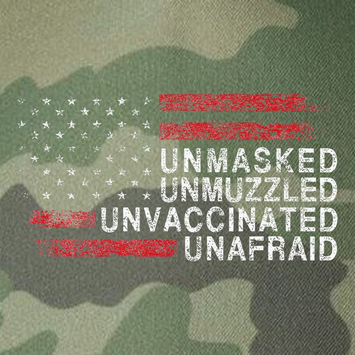 Us Flag Unmasked Unmuzzled Unvaccinated Unafraid Legacy Tie Dye Trucker Hat