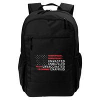 Us Flag Unmasked Unmuzzled Unvaccinated Unafraid Backpack