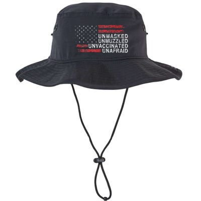 Us Flag Unmasked Unmuzzled Unvaccinated Unafraid Bucket Hat