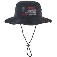Us Flag Unmasked Unmuzzled Unvaccinated Unafraid Bucket Hat