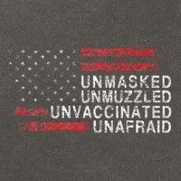 Us Flag Unmasked Unmuzzled Unvaccinated Unafraid Cotton Canvas Backpack