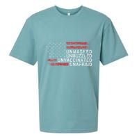 Us Flag Unmasked Unmuzzled Unvaccinated Unafraid Sueded Cloud Jersey T-Shirt
