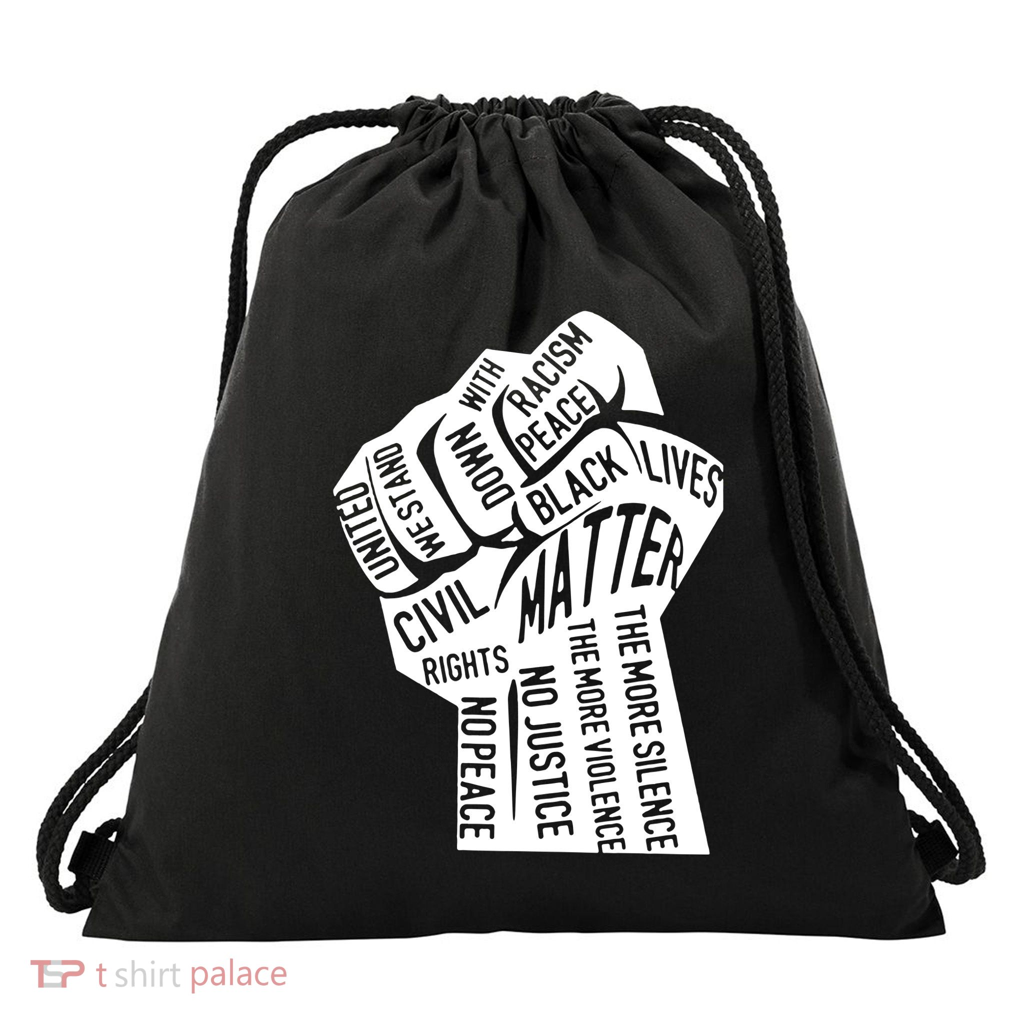 Unity Fist Drawstring Bag