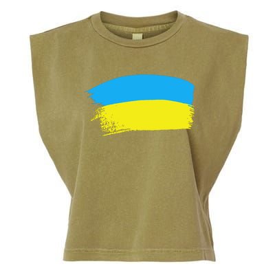 Ukraine Flag Garment-Dyed Women's Muscle Tee