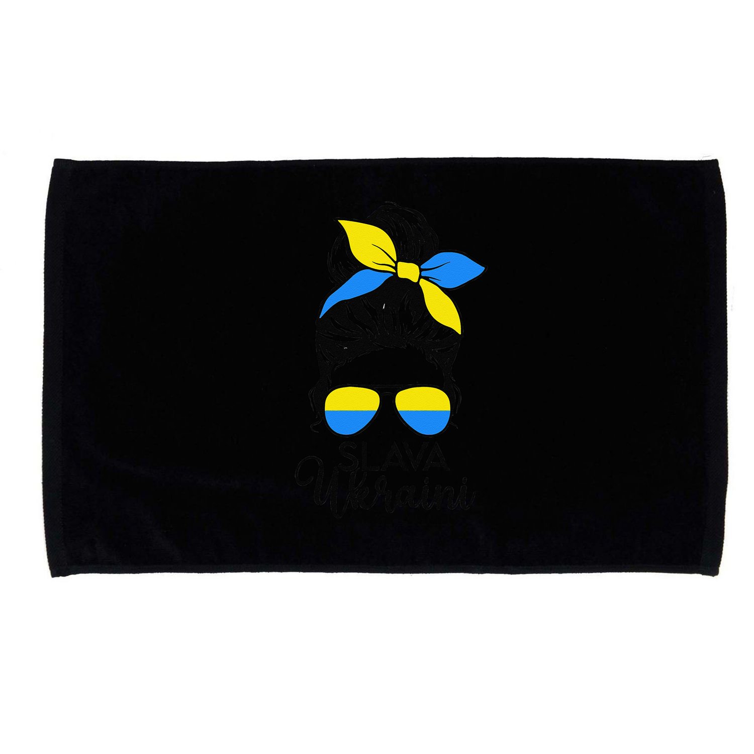 Ukrainian Flag Ukraine Women Zelensky Words Slava Ukraini Microfiber Hand Towel