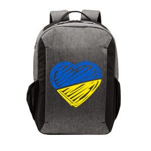 Ukraine Flag Ukrainian Heart I Stand With Ukraine Heart Gift Vector Backpack