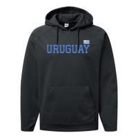 Uruguayuan Flag Uruguay Pride Roots Heritage Gift Performance Fleece Hoodie