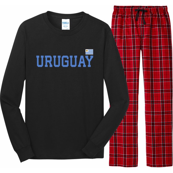 Uruguayuan Flag Uruguay Pride Roots Heritage Gift Long Sleeve Pajama Set