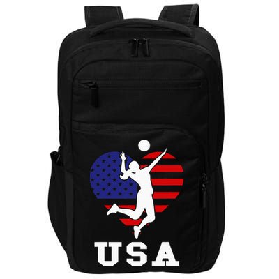Usa Flag Volleyball Support Usa Team Volleyball Impact Tech Backpack