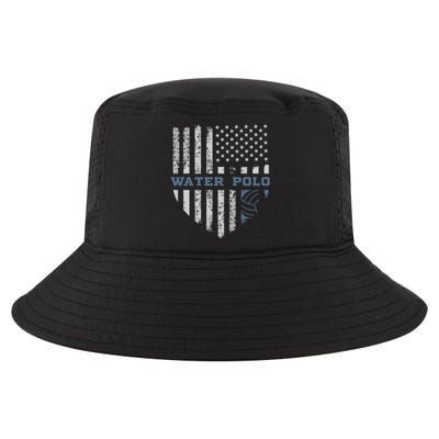 Usa Flag Vintage Water Polo Lovers Gift Design Present Gift Cool Comfort Performance Bucket Hat