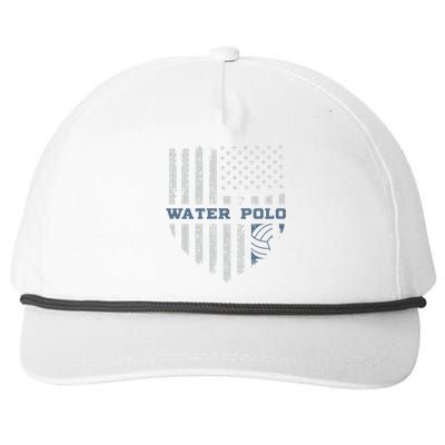 Usa Flag Vintage Water Polo Lovers Gift Design Present Gift Snapback Five-Panel Rope Hat