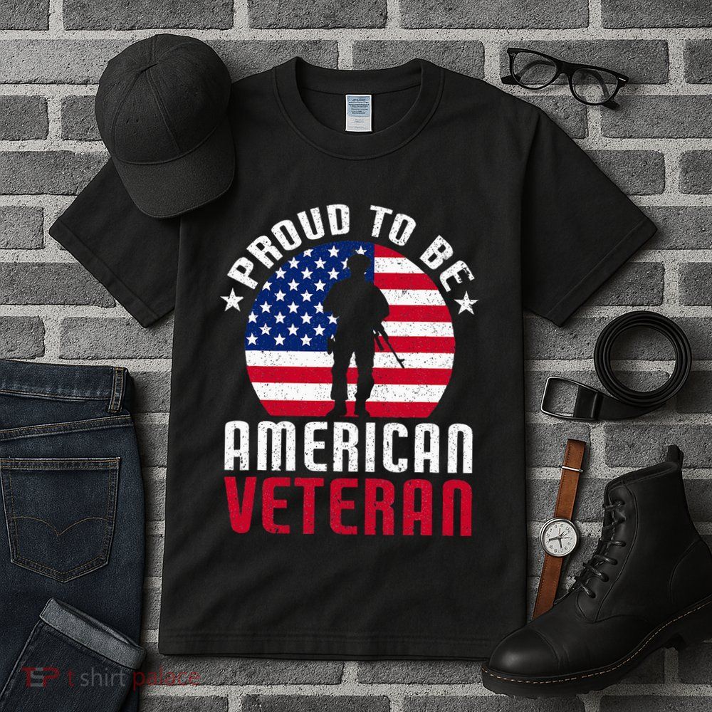USA Flag Veteran Pride Tall T-Shirt