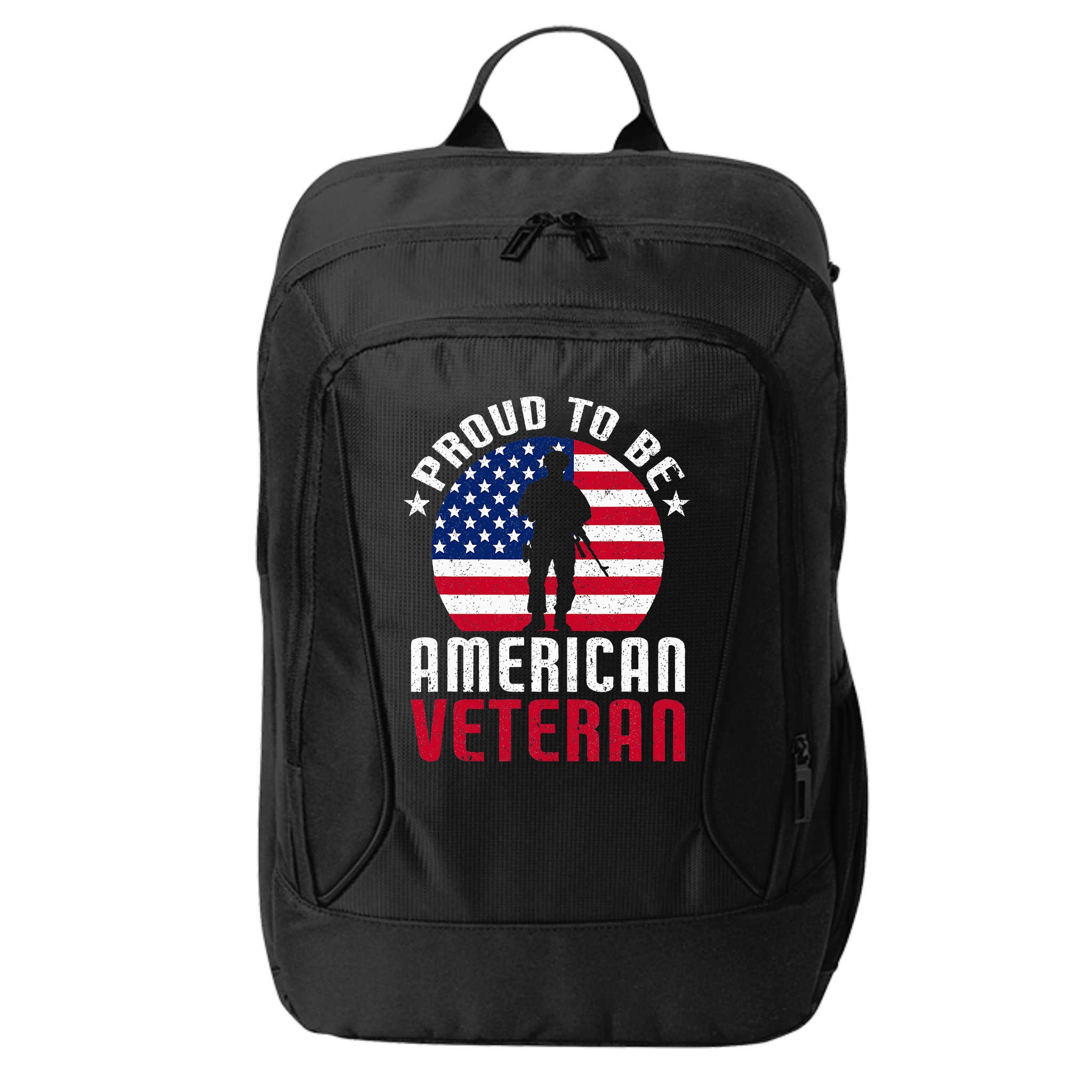 USA Flag Veteran Pride City Backpack