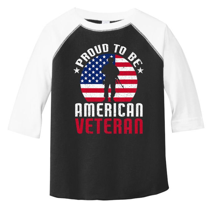 USA Flag Veteran Pride Toddler Fine Jersey T-Shirt