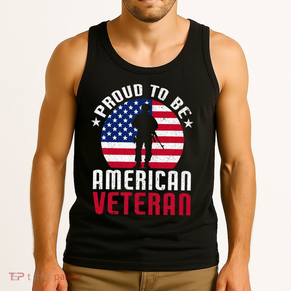 USA Flag Veteran Pride Tank Top