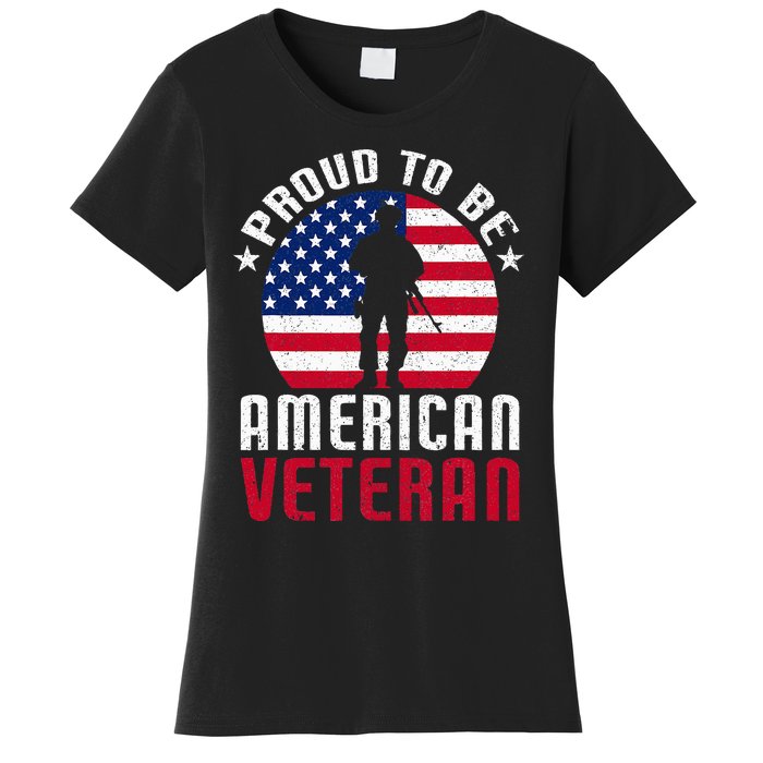 USA Flag Veteran Pride Women's T-Shirt