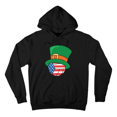 USA Flag Volleyball Leprechaun Patrick Hoodie